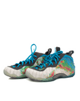 Nike Air Foamposite One “Weather Radar” shoes in blue and black with a sleek design and textured Foamposite upper.