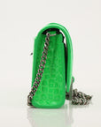 Balenciaga Neon Green Hourglass Crossbody Bag
