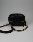 Chanel Matelassé Vanity Shoulder Bag in elegant quilted design, featuring gold-tone hardware and a stylish chain strap.