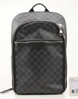 Louis Vuitton Michael backpack from Gold & Beyond, stylish travel bag with leather accents and multiple compartments.