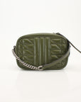 Gucci GG Marmont Green Matelassé Leather Camera Bag