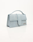 Jacquemus Le Grand Bambino Light Blue Embossed Leather Bag
