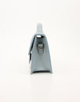 Jacquemus Le Grand Bambino Light Blue Embossed Leather Bag