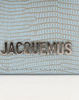 Jacquemus Le Grand Bambino Light Blue Embossed Leather Bag