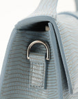 Jacquemus Le Grand Bambino Light Blue Embossed Leather Bag