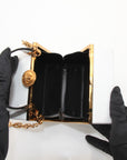 Versace Virtus Box Bag in White with Gold-Tone Hardware