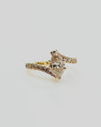 10K yellow gold diamond ring by Gold & Beyond featuring a refined design and elegant sparkle.