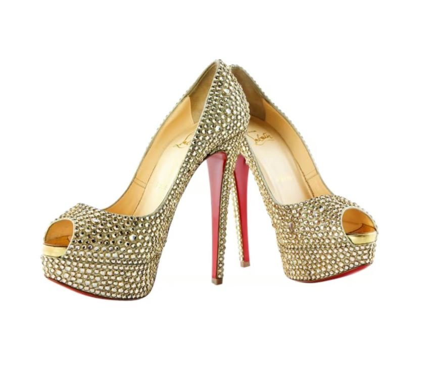 Christian louboutin gold online