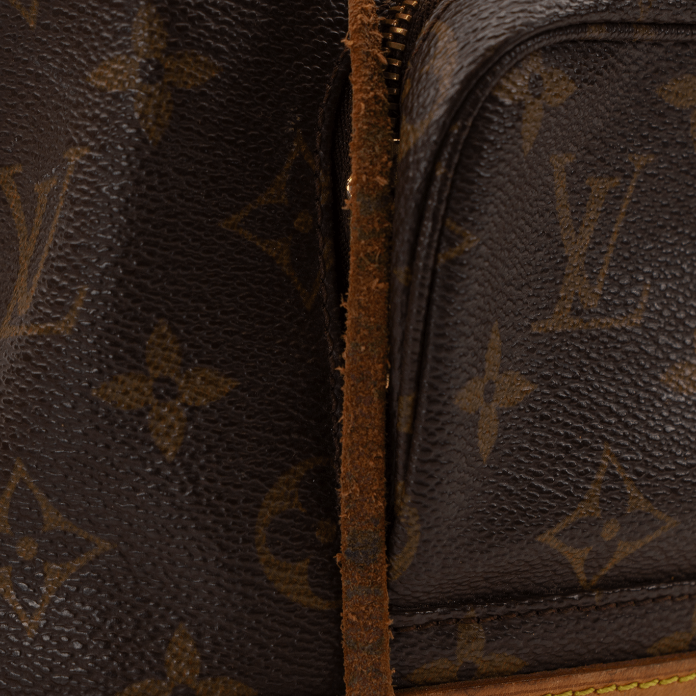 Gold & Beyond Louis Vuitton Montsouris backpack for travel, featuring black leather and signature monogram canvas with adjustable straps.