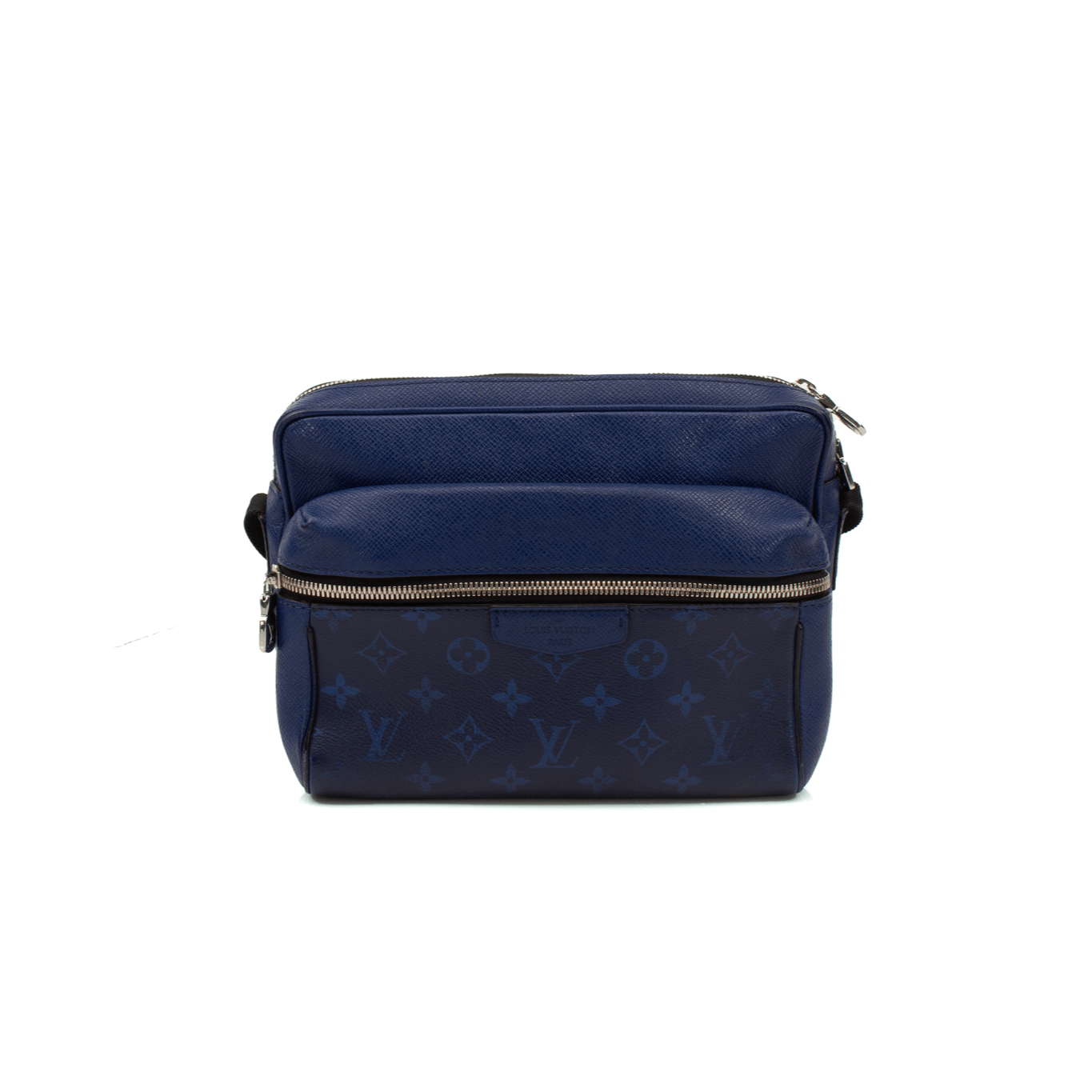 Louis Vuitton Outdoor Bum Bag in black canvas, featuring adjustable strap and signature logo, ideal for travel.