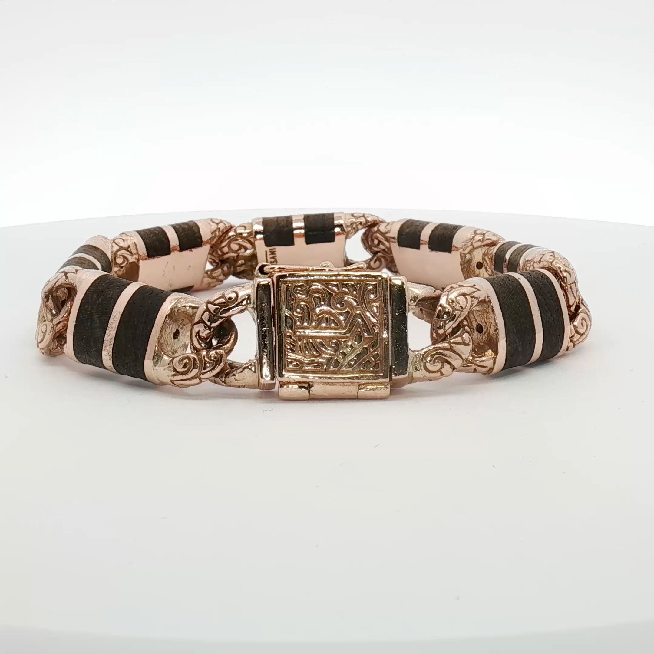 Two-tone 14K gold Versani bracelet by Gold & Beyond featuring a delicate chain and elegant design.