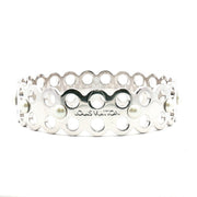 Louis Vuitton Hide and Seek Faux Pearl Bracelet, elegant jewelry piece with faux pearls and gold accents, displayed on a neutral background.