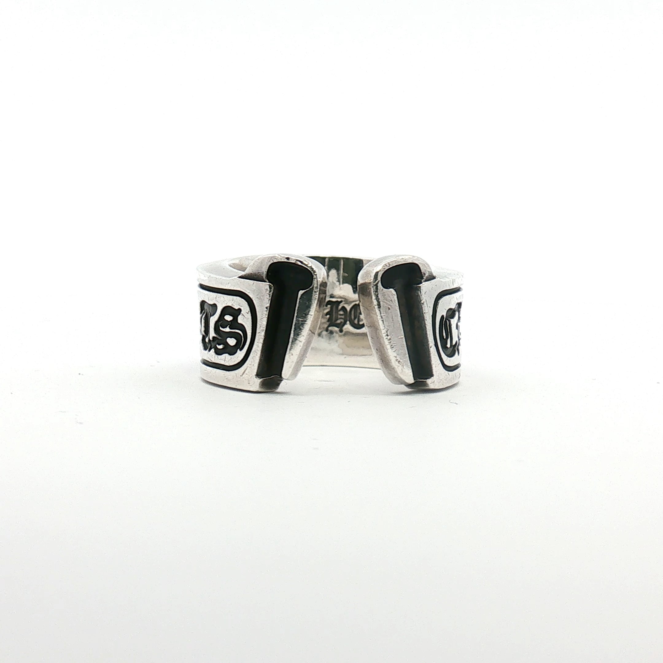 Chrome Hearts Scroll Logo Ring | Gold & Beyond