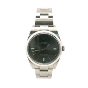 Rolex Oyster Perpetual Dark Rhodium Dial 39mm