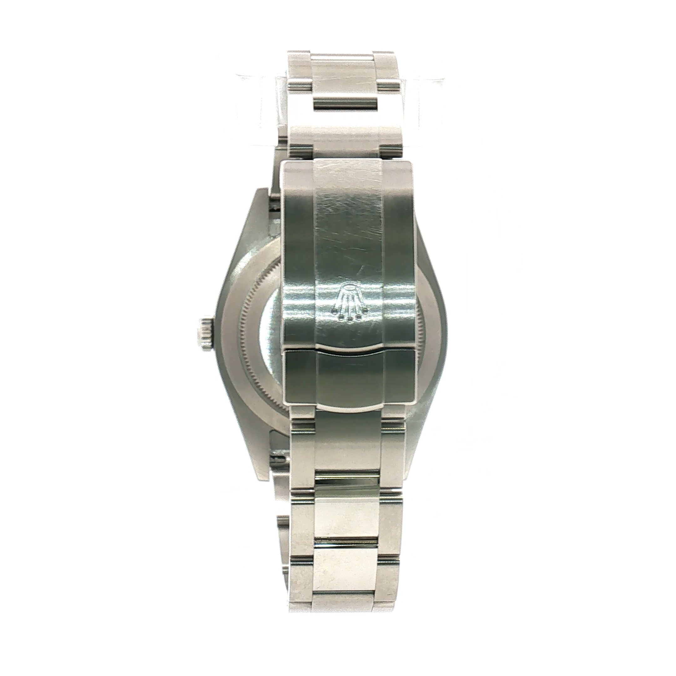 Rolex Oyster Perpetual Dark Rhodium Dial 39mm