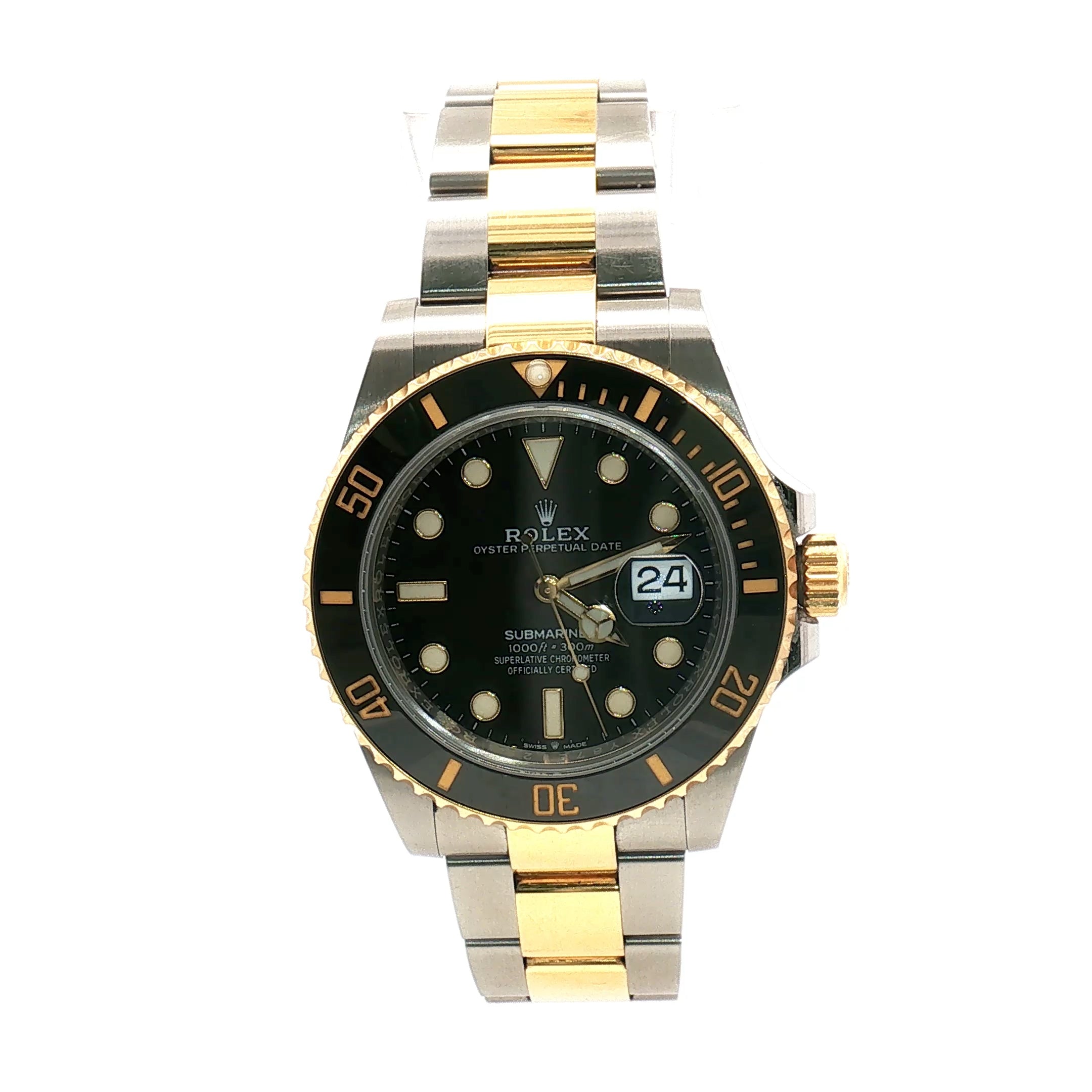 Rolex Submariner Date Two Tone Black Dial 41mm