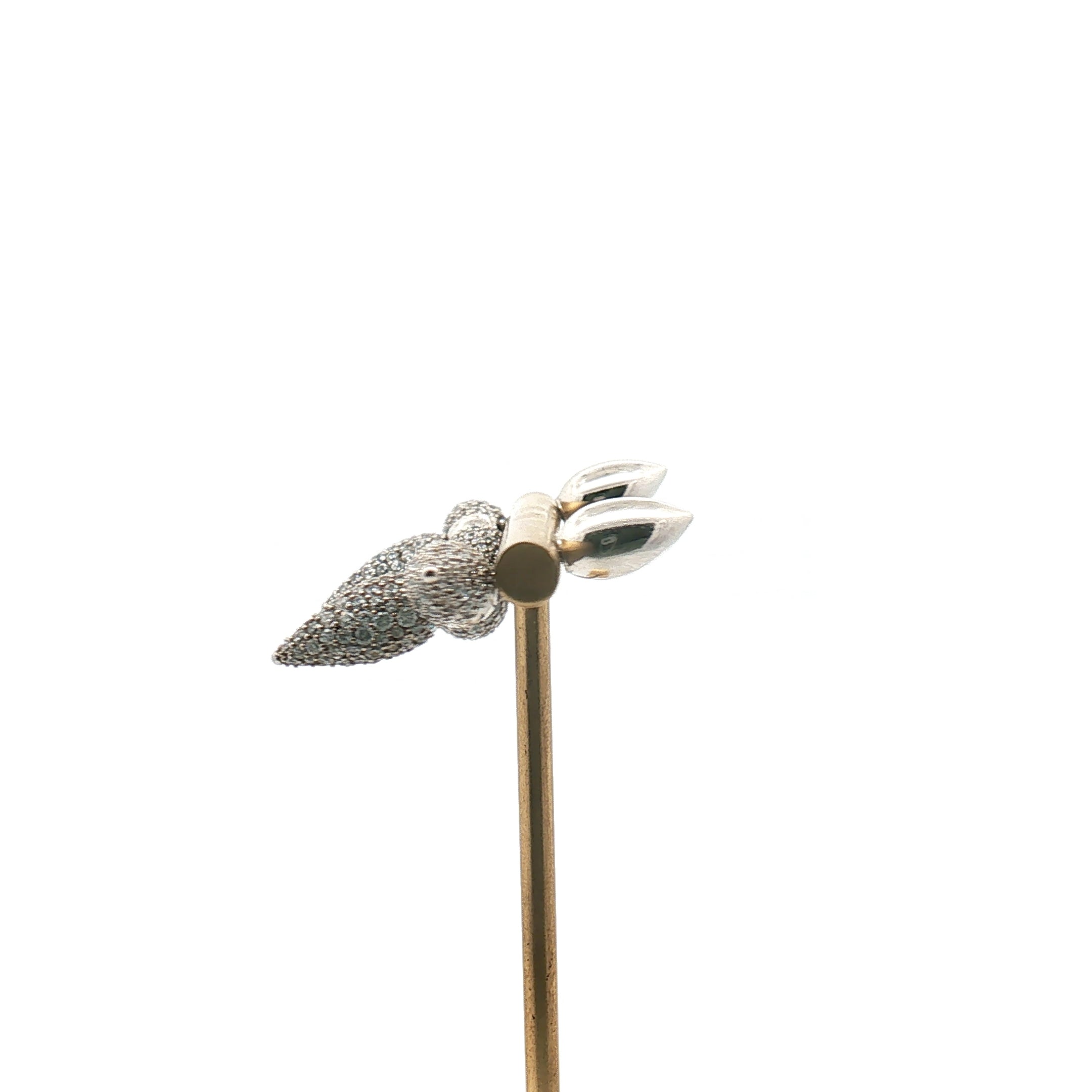 Louis Vuitton Star Blossom Louissette earrings with gold accents and intricate floral design, displayed on a jewelry stand.
