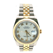 Rolex Datejust Two-Tone White Roman Dial 36mm