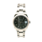 Rolex Datejust Grey Dial Fluted Bezel 31mm