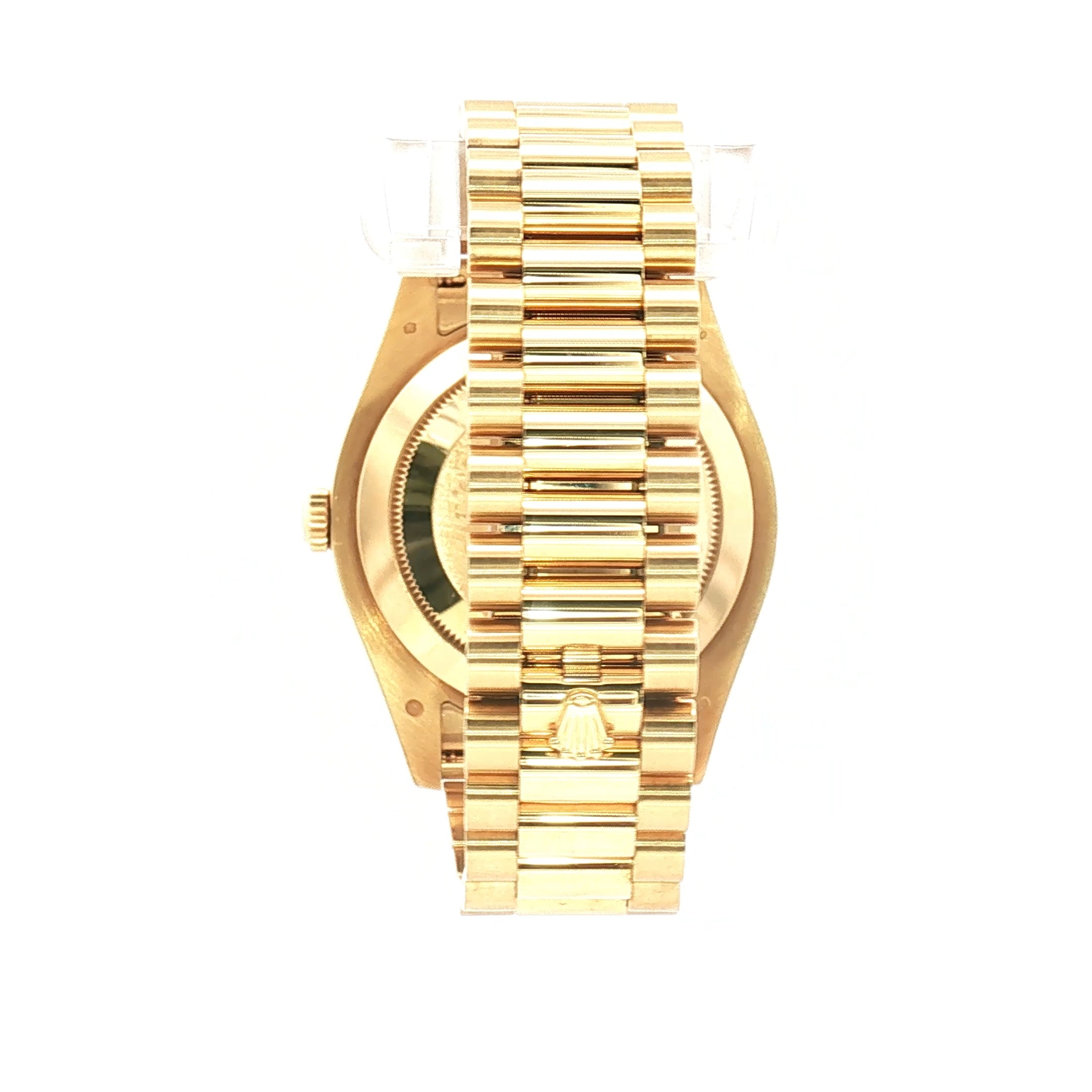 Rolex Day-Date Yellow Gold Black Roman Dial 41mm