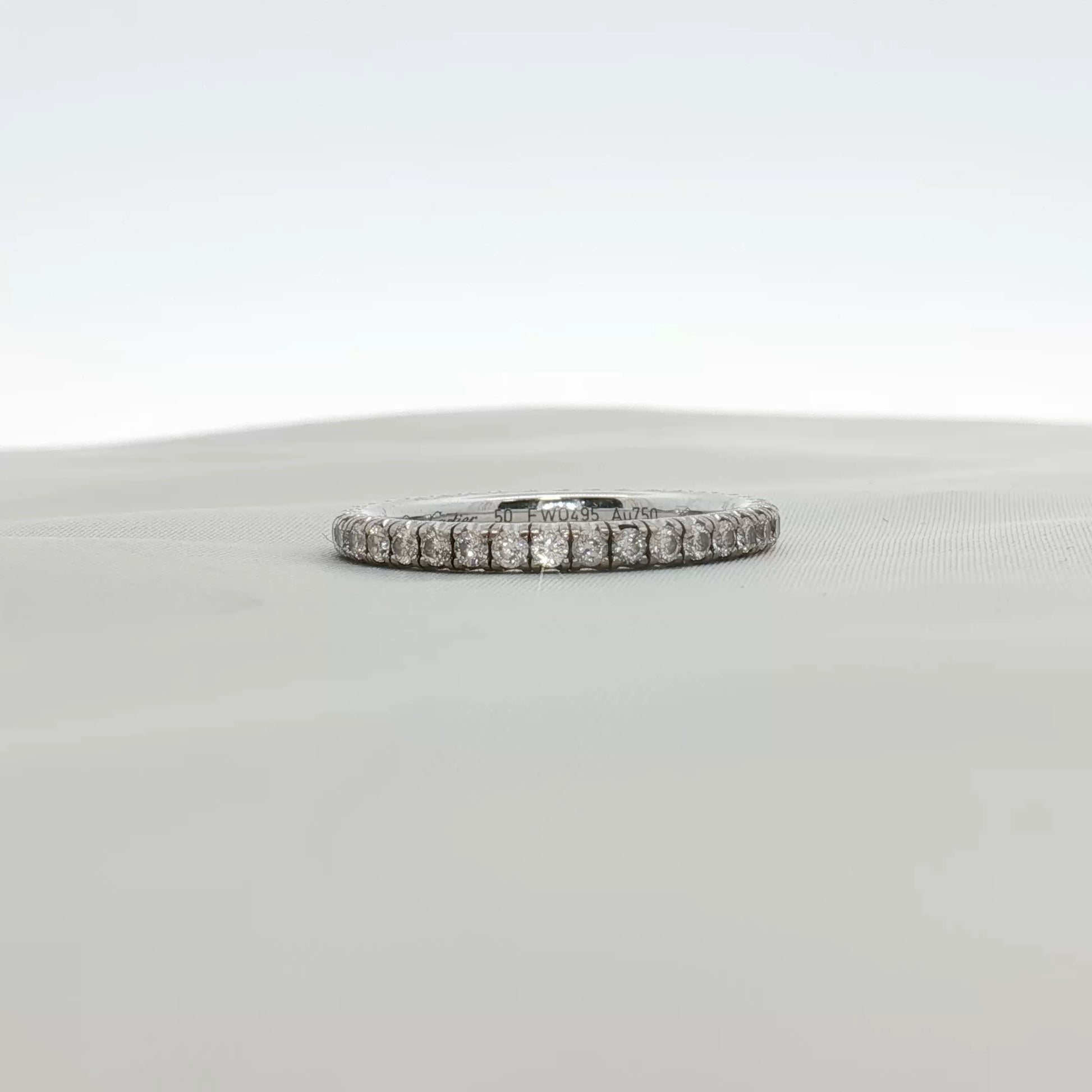 Cartier Love Eternity diamond band ring, gold jewelry with round-cut diamonds, elegant and stylish for special occasions