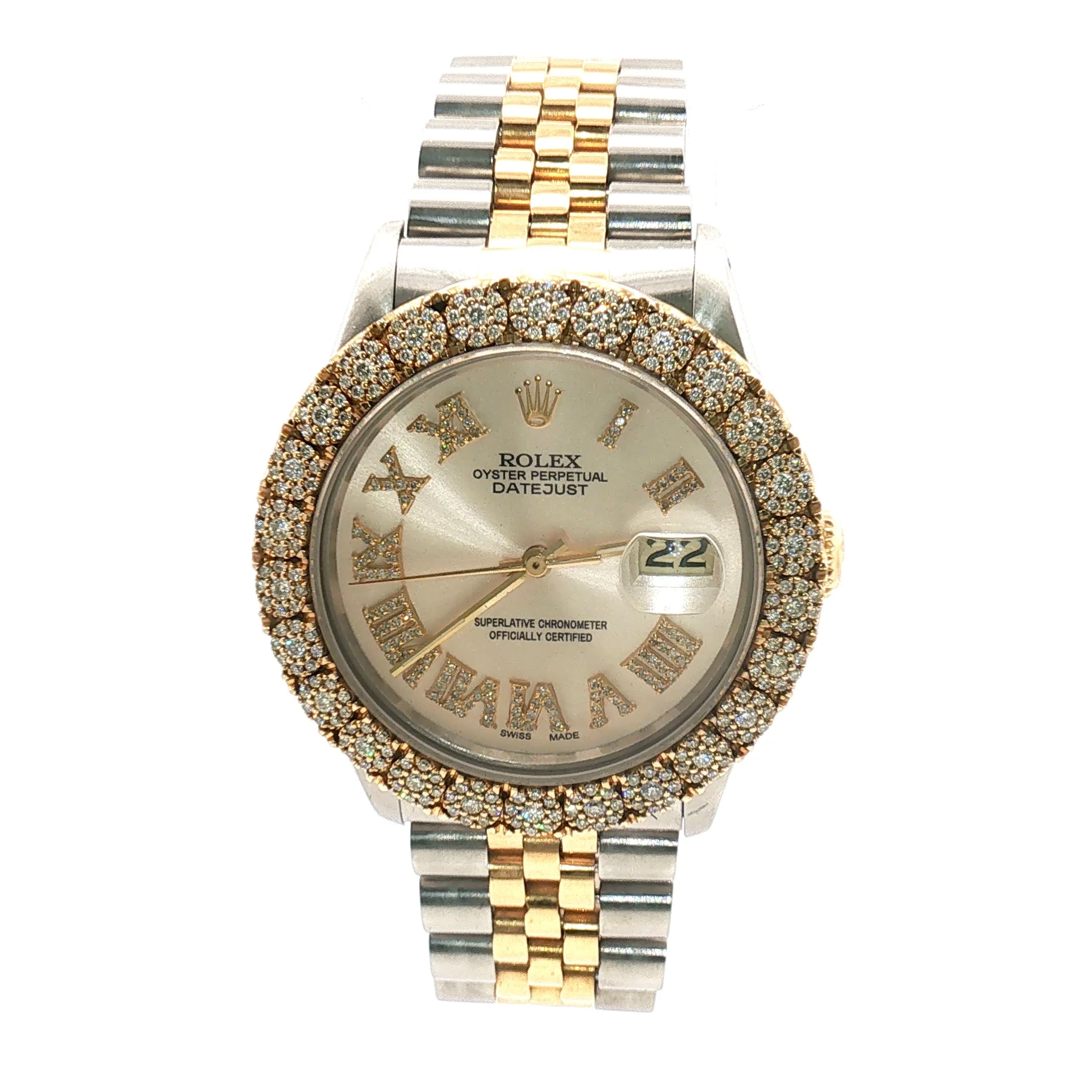 Rolex Datejust Two-Tone Champagne Diamond Dial 36mm