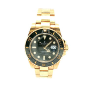 Rolex Submariner Date 116618 Yellow Gold Black Dial 40mm