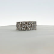 Cartier Maillon diamond ring featuring gold band with sparkling diamonds, elegant jewelry piece for special occasions