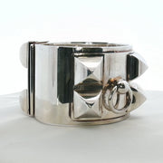 Hermès Collier de Chien STE Cuff Bracelet in jewelry, featuring a gold-tone design with bold, textured metal details.