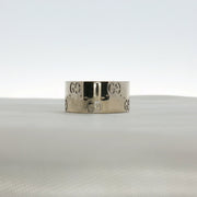 Gold & Beyond Gucci Interlocking G wide band ring in gold jewelry with iconic interlocking G design.