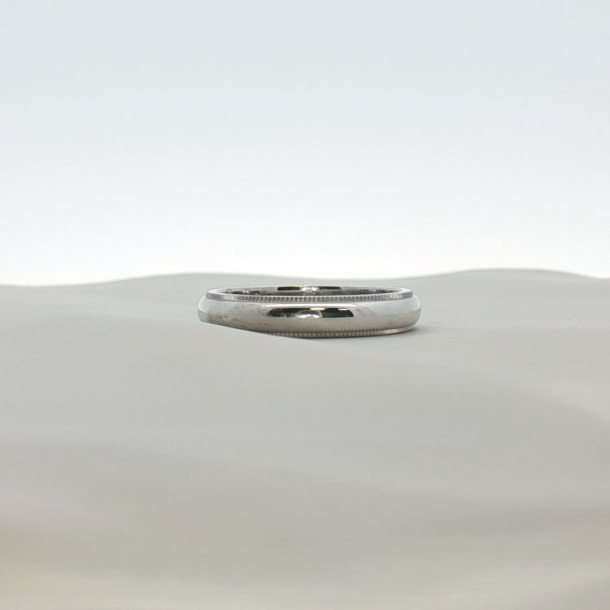 Gold & Beyond Tiffany & Co. Together men's wedding band, gold jewelry with sleek design and polished finish.