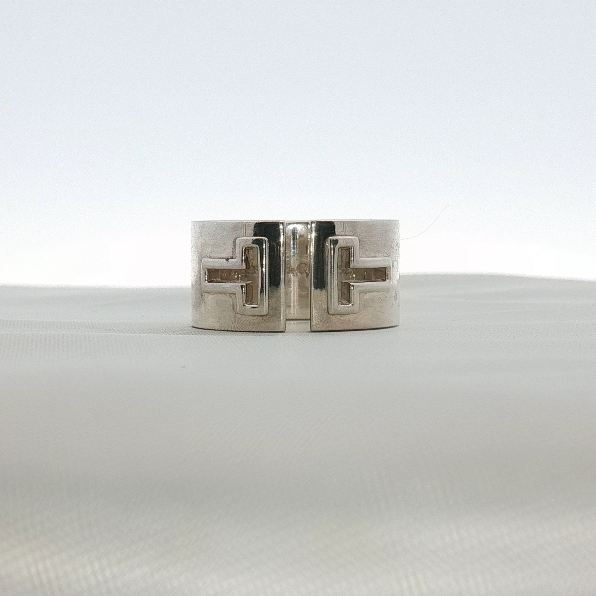 Gold & Beyond Tiffany & Co. T Wide Ring in jewelry, featuring a sleek gold band with Tiffany-style design details.