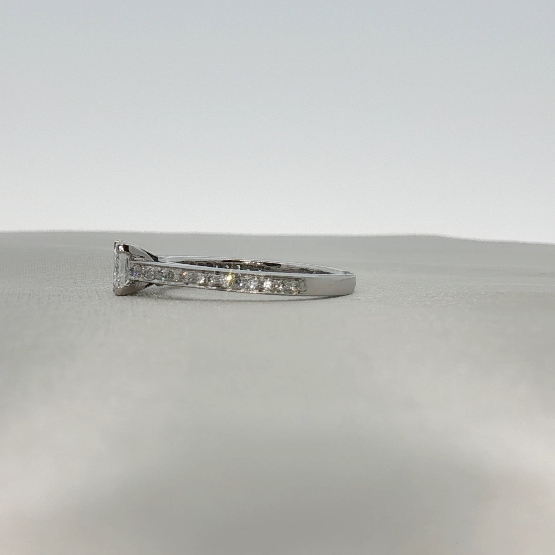 Gold & Beyond Tiffany & Co. Grace Princess Diamond Ring showcasing a sparkling diamond set in elegant jewelry design.