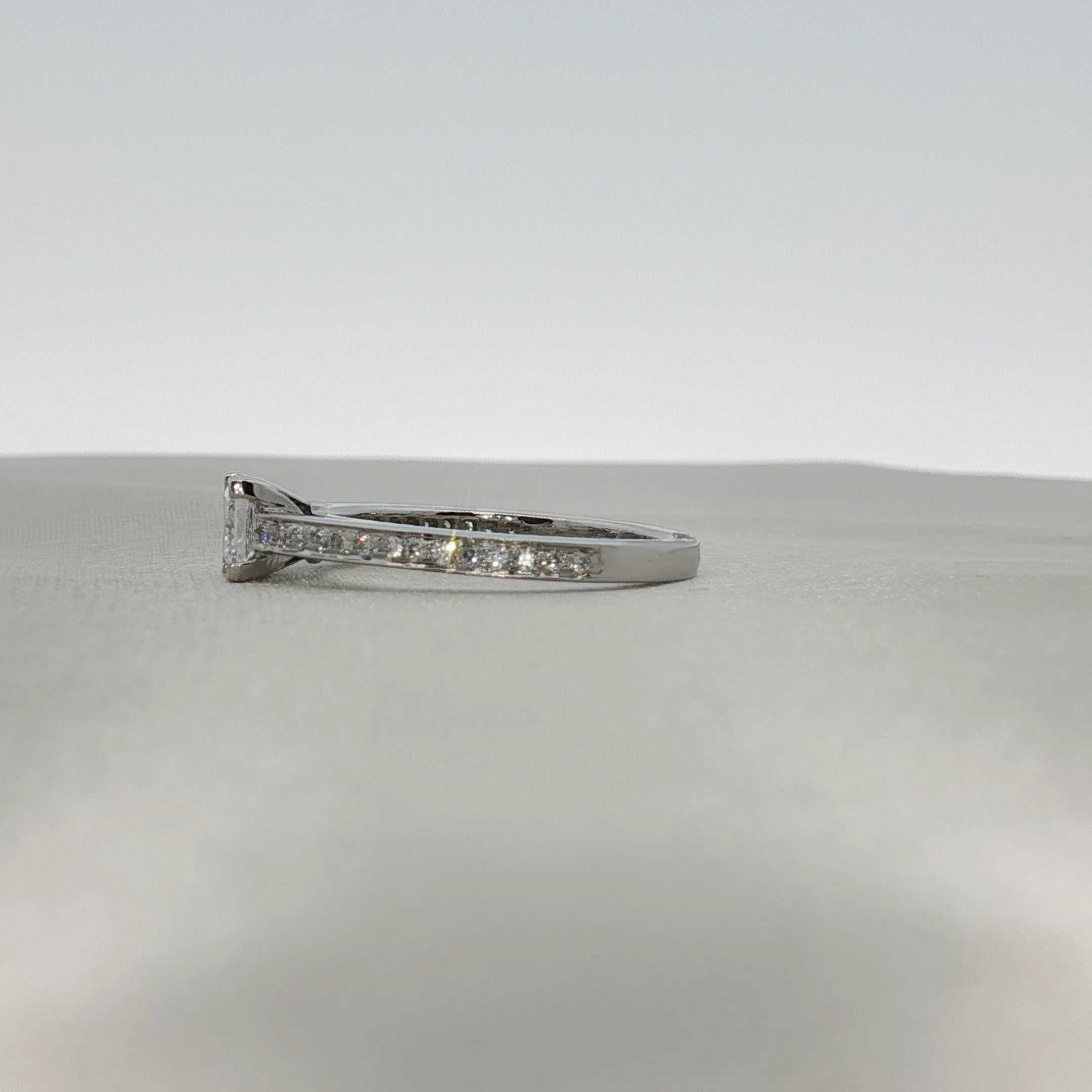 Gold & Beyond Tiffany & Co. Grace Princess Diamond Ring showcasing a sparkling diamond set in elegant jewelry design.