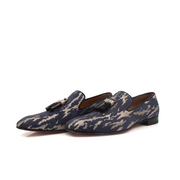 Gold & Beyond Louboutin Rivalion Loafers, stylish black shoes with sleek leather and subtle detailing, perfect for casual or formal wear.
