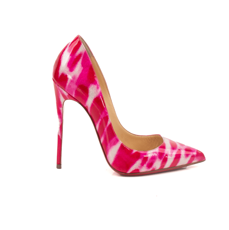 Gold & Beyond Louboutin So Kate heels featuring sleek pointed toe and stiletto design, elegant footwear for formal occasions.