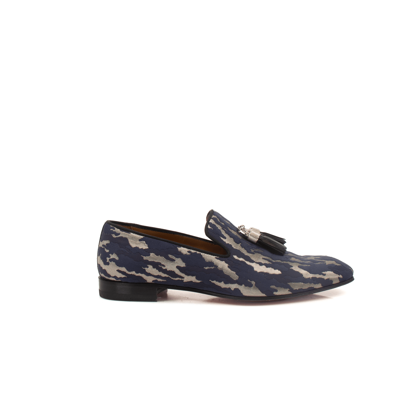 Gold & Beyond Louboutin Rivalion Loafers, stylish men's shoes with sleek design and premium craftsmanship.
