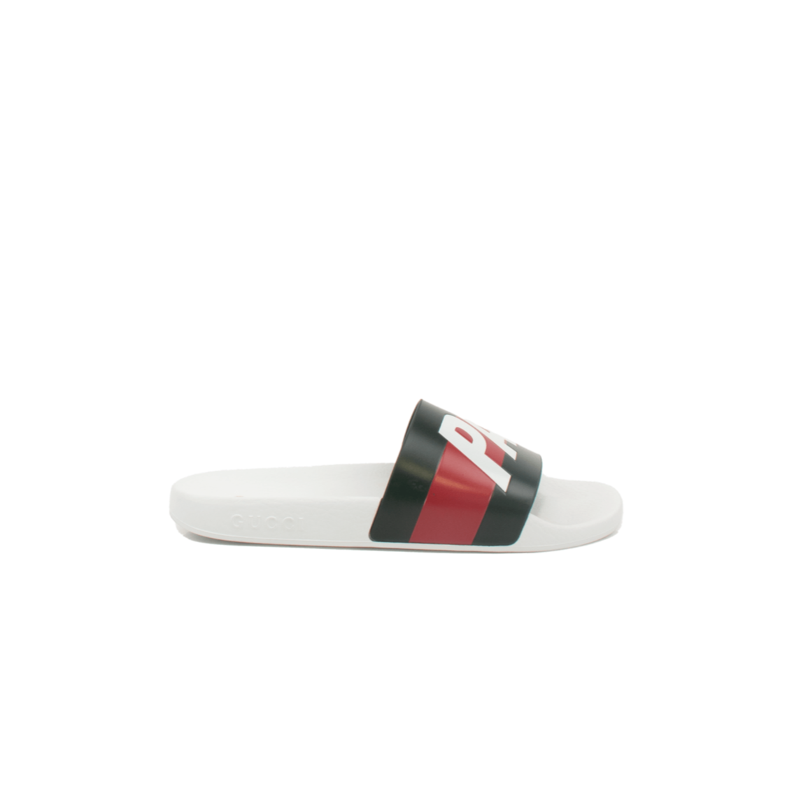 Gold & Beyond Gucci Palace Slides shoes featuring stylish slide sandals with branded straps and comfortable design.
