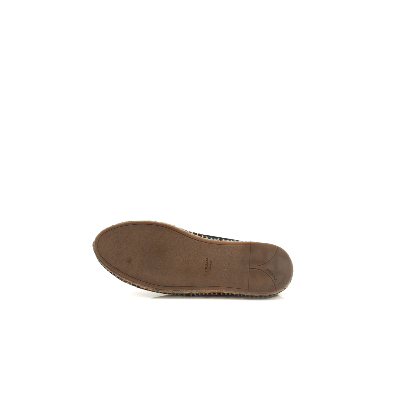Prada Canvas Espadrilles shoes with beige canvas upper and jute rope sole, casual footwear by Gold & Beyond.
