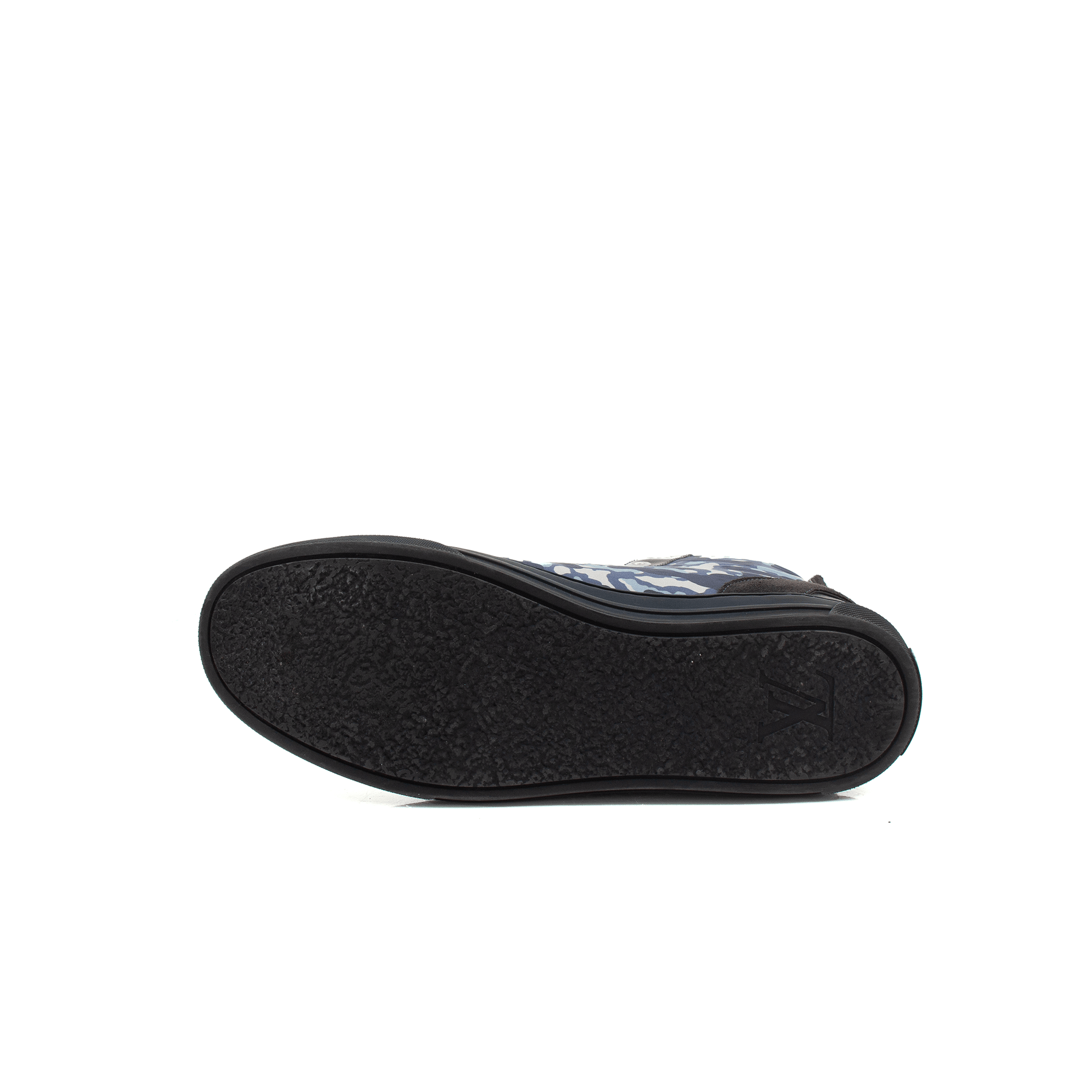 Gold & Beyond Louis Vuitton Paris Camo Sneakers featuring camouflage design and stylish shoe silhouette.