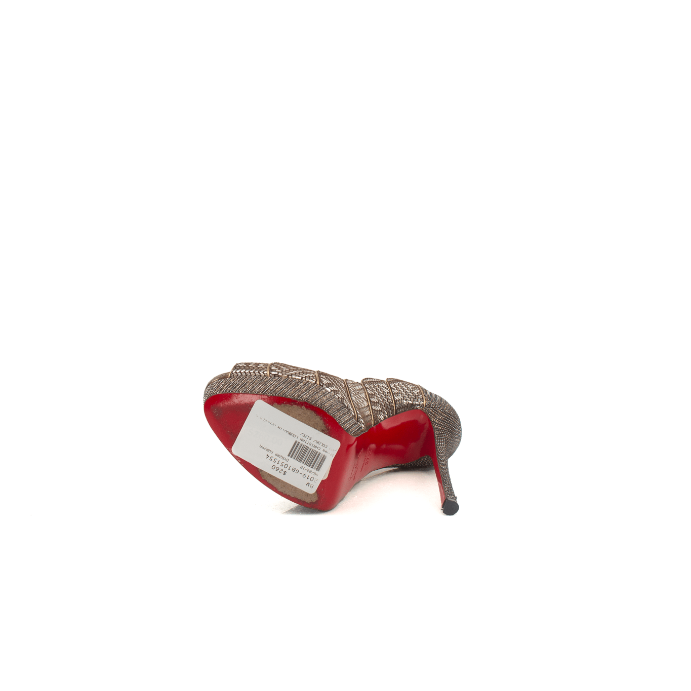 Gold & Beyond scalloped heels featuring elegant curves and a sleek design in a stylish image.