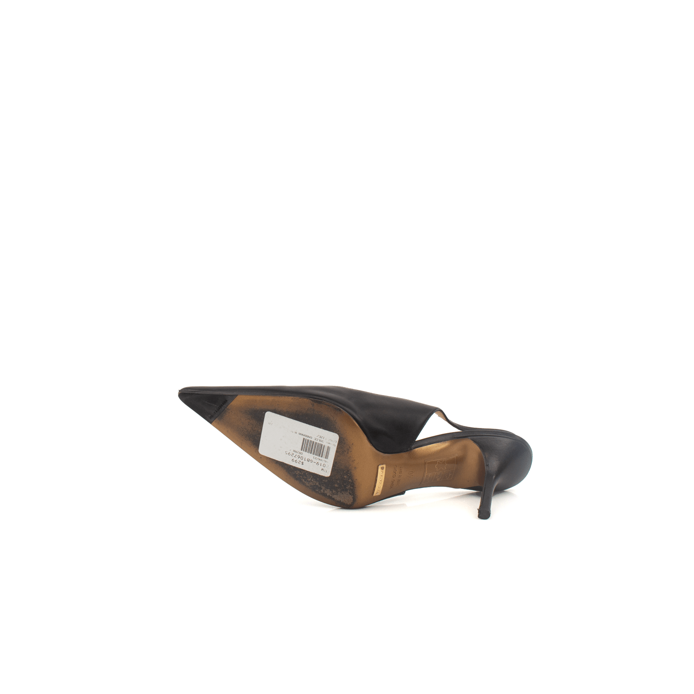 Gold & Beyond Dolce & Gabbana slingback heels with pointed toes and elegant design, showcasing a stylish footwear option.