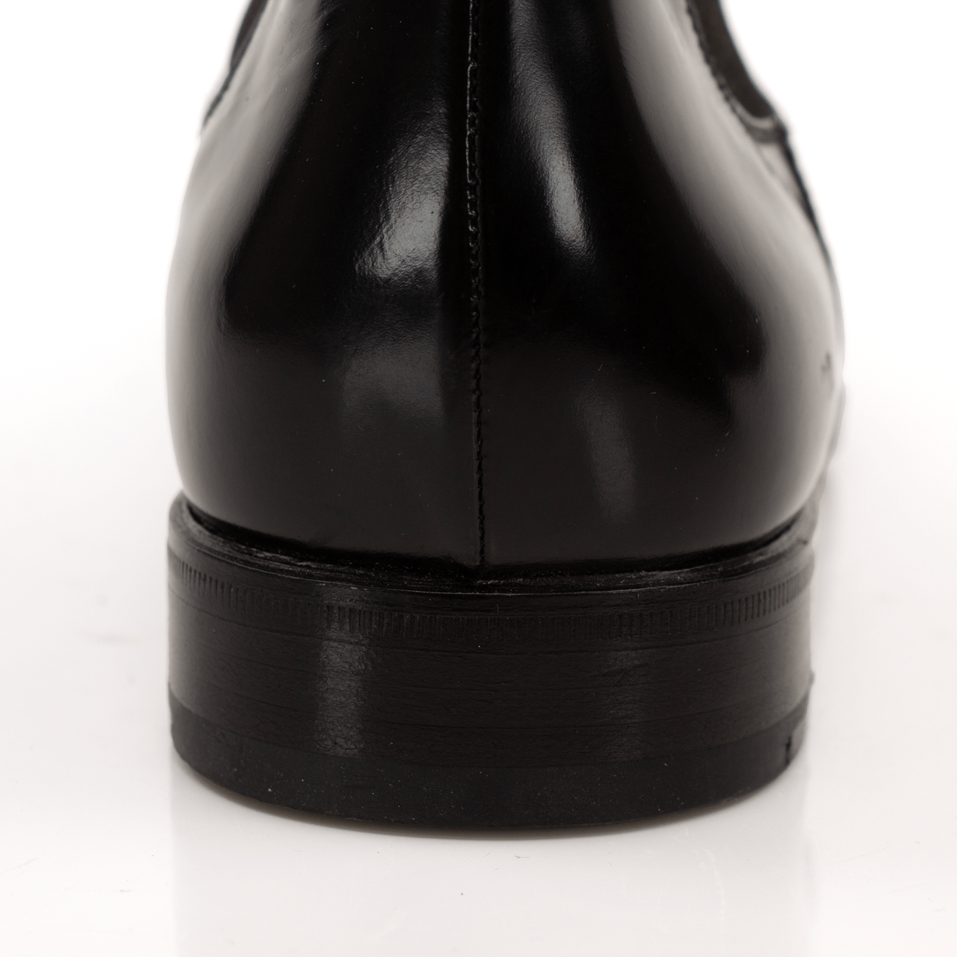 Gold & Beyond Prada men's Chelsea boots, stylish leather shoes with elastic side panels and sleek design.