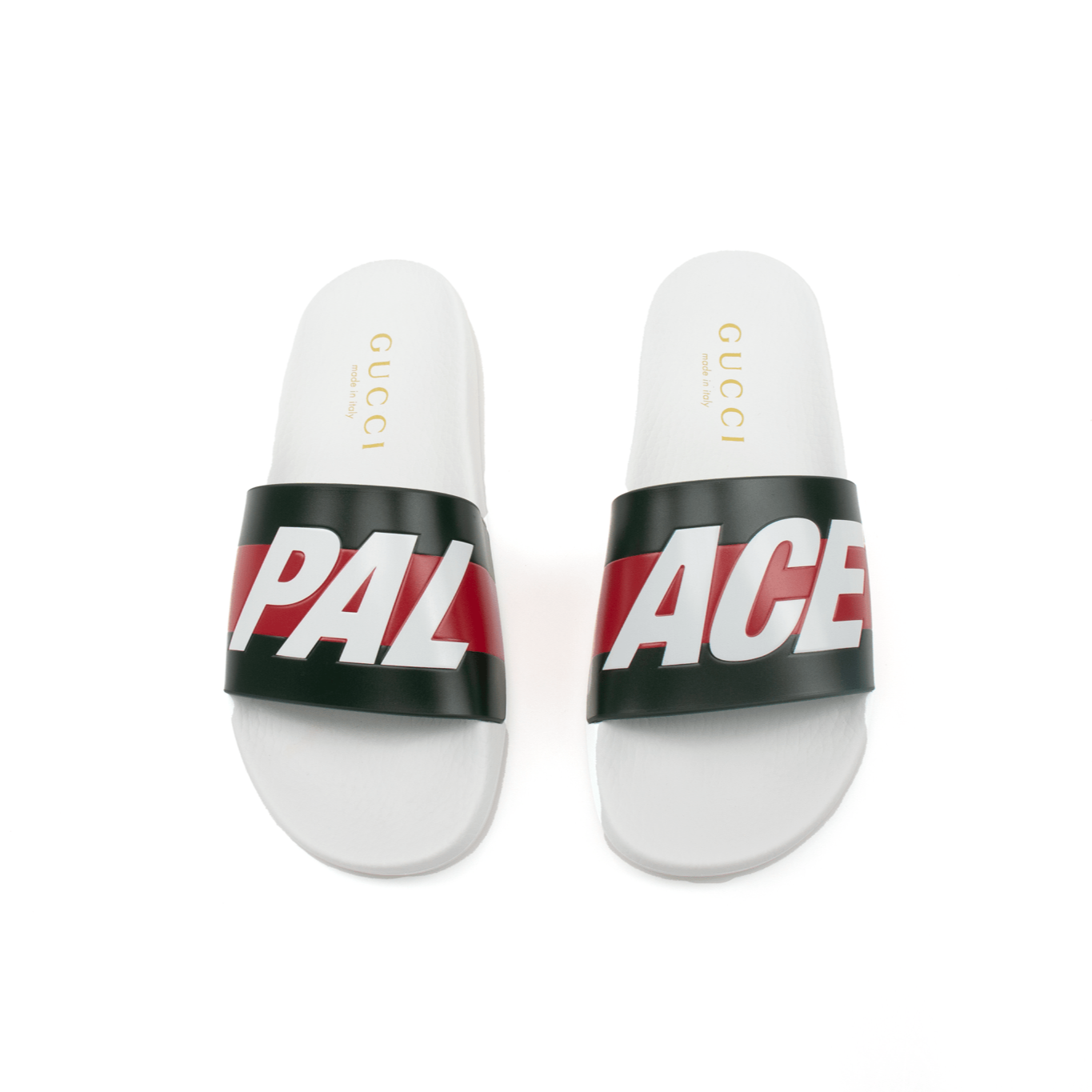 Gold & Beyond Gucci Palace Slides shoes featuring stylish branded slides with a sleek design and comfortable fit.