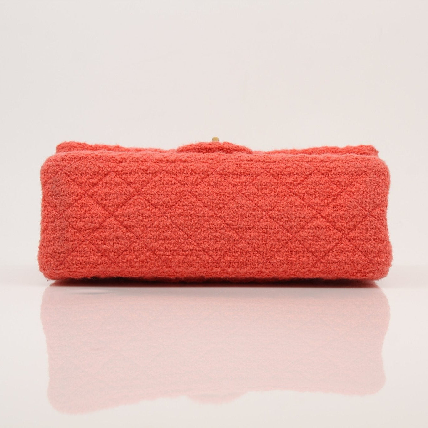 Chanel Tweed Re-Issue Flap Handbag by Gold & Beyond, featuring classic tweed fabric and gold-tone hardware.