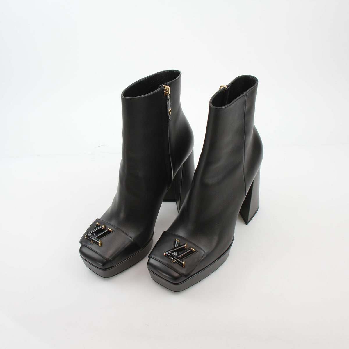 Louis Vuitton Black Shake Platform Ankle Boots
