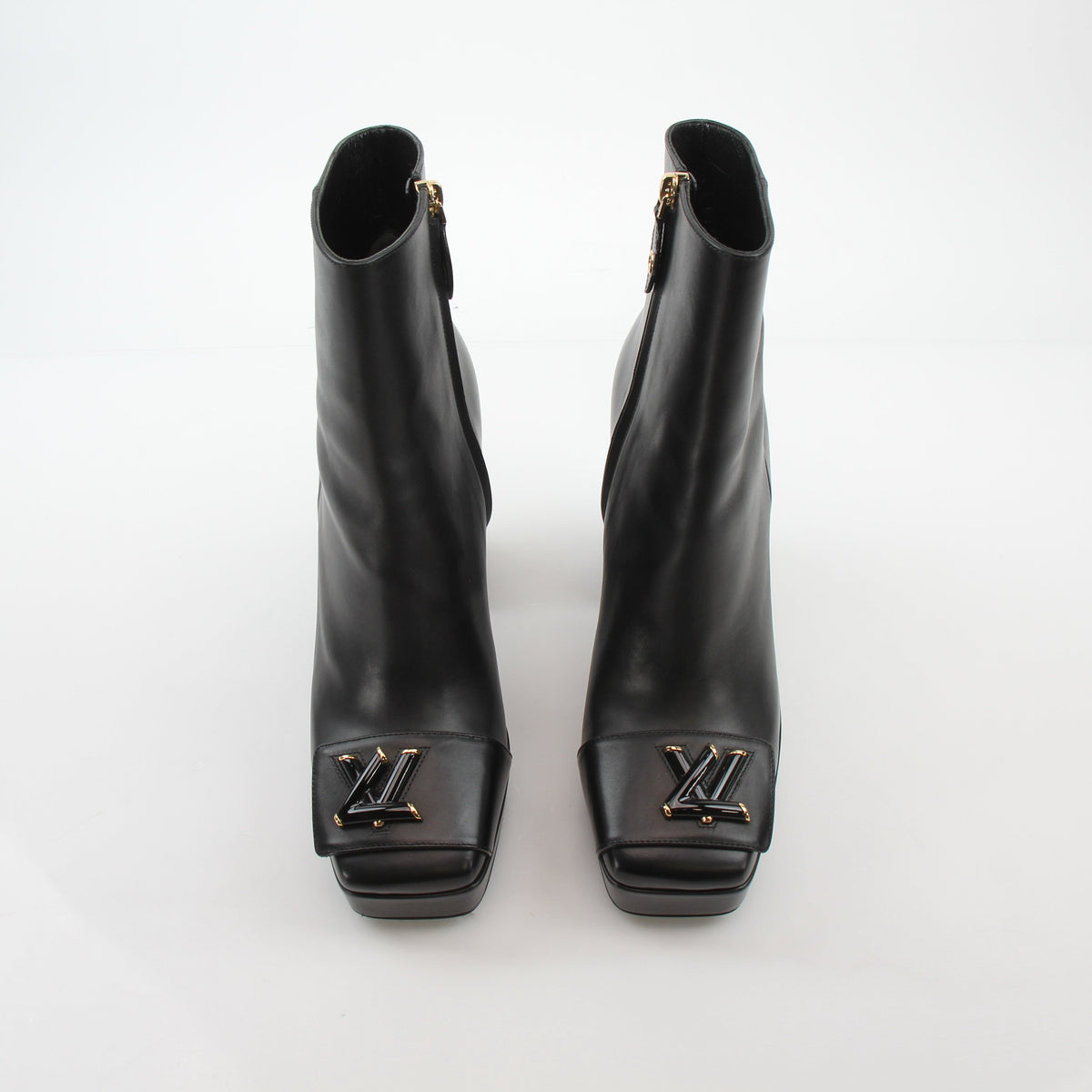 Louis Vuitton Black Shake Platform Ankle Boots