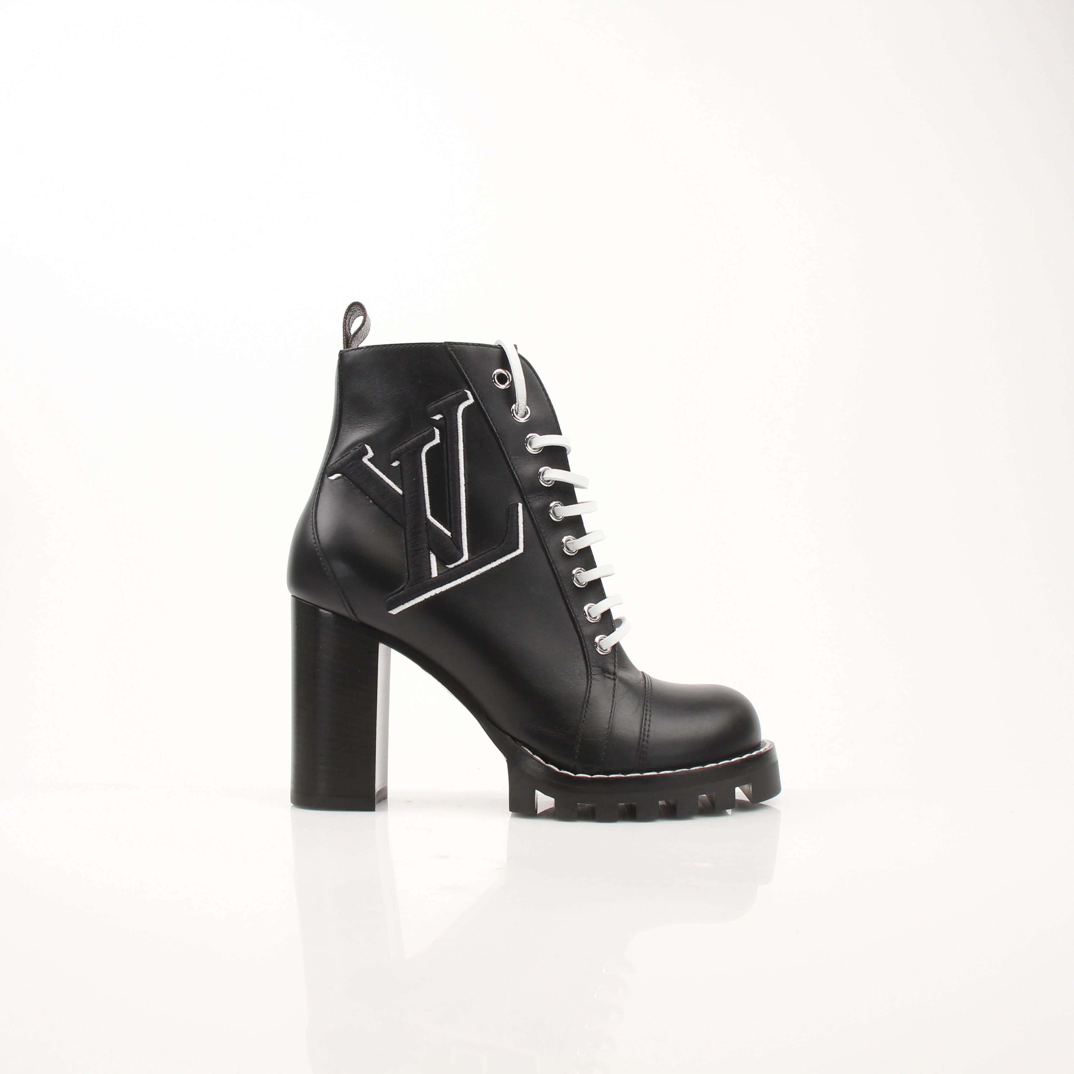 Louis Vuitton Women’s Embroidered LV Star Trail Ankle Boots