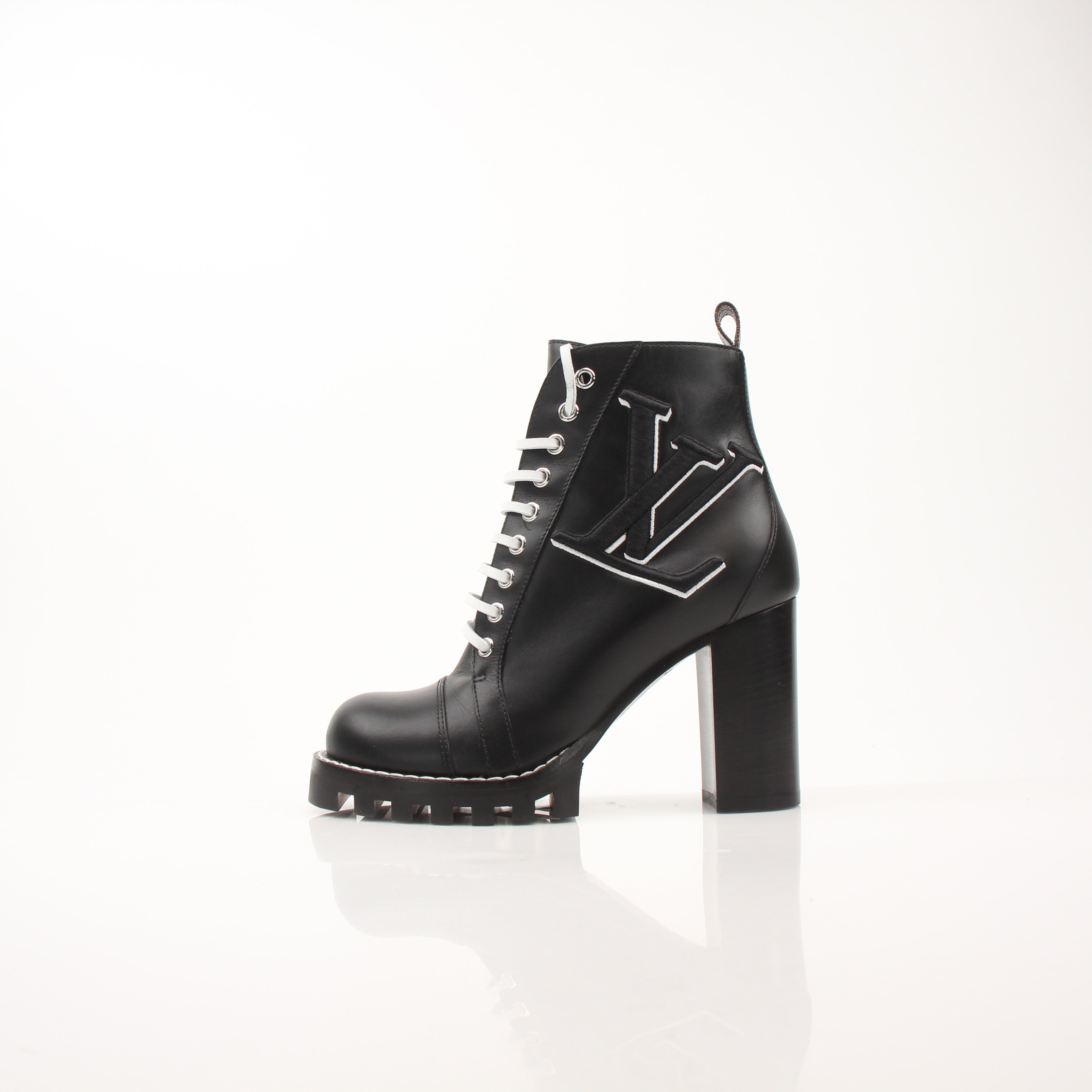 Louis Vuitton Women’s Embroidered LV Star Trail Ankle Boots