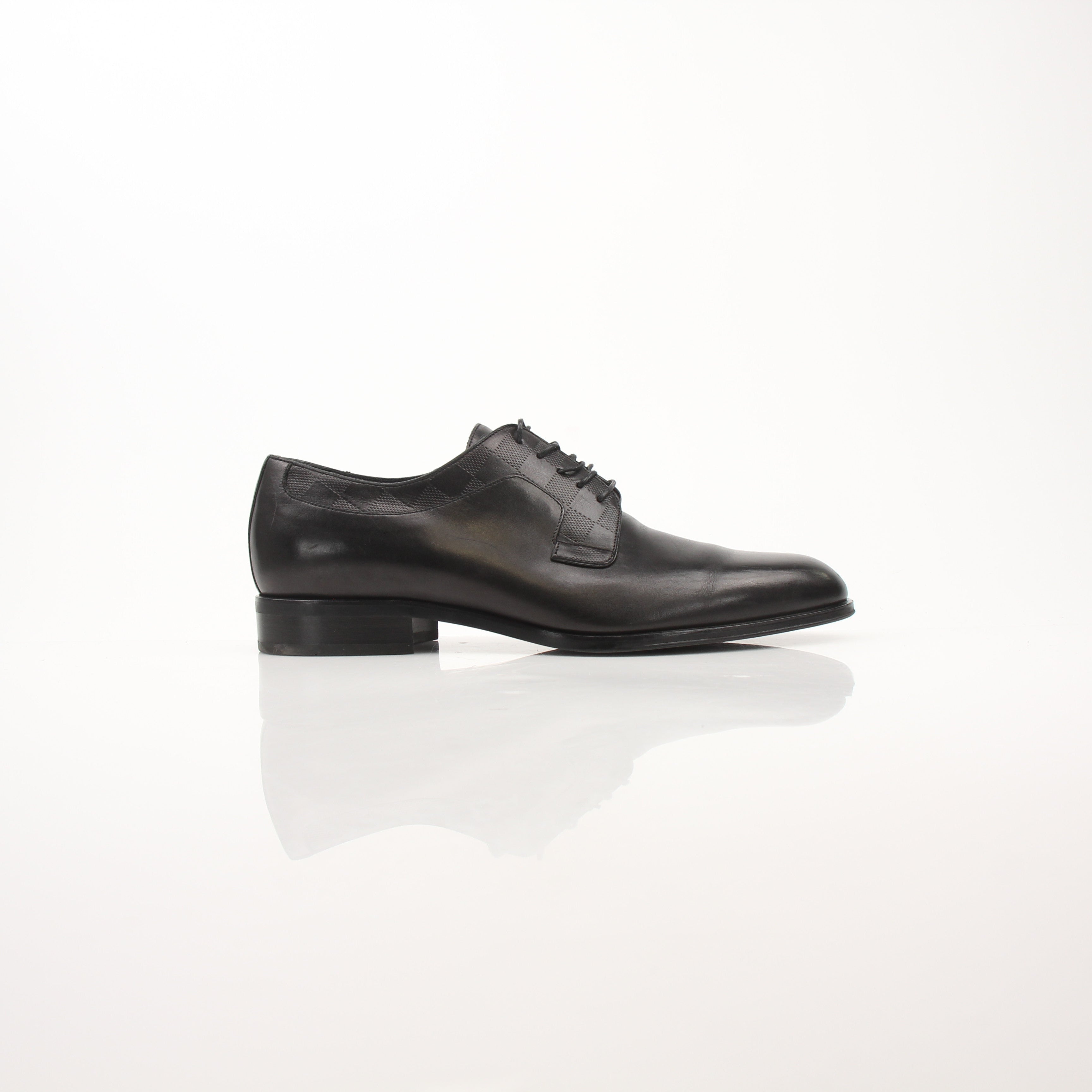 Louis Vuitton Men’s Damier Pattern Leather Oxford Shoes